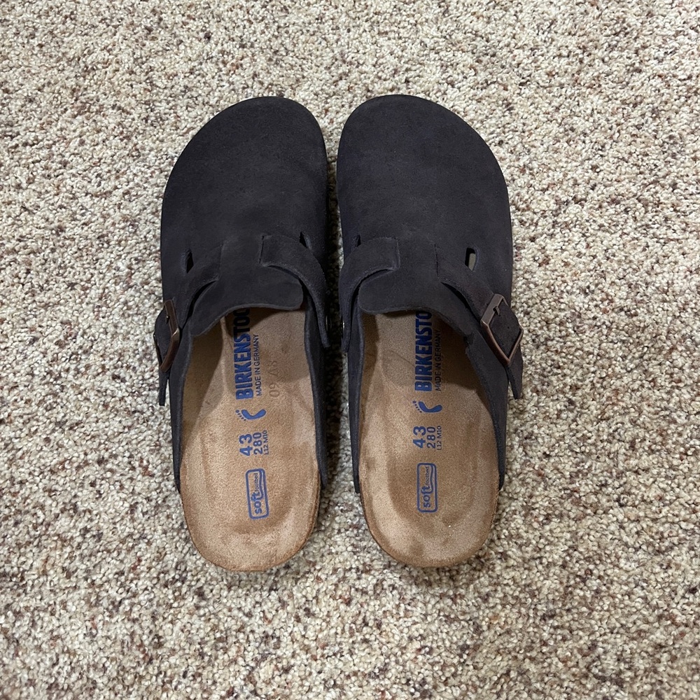 Black Birkenstock Clog Size 10 Men’s New - Picture 2 of 4